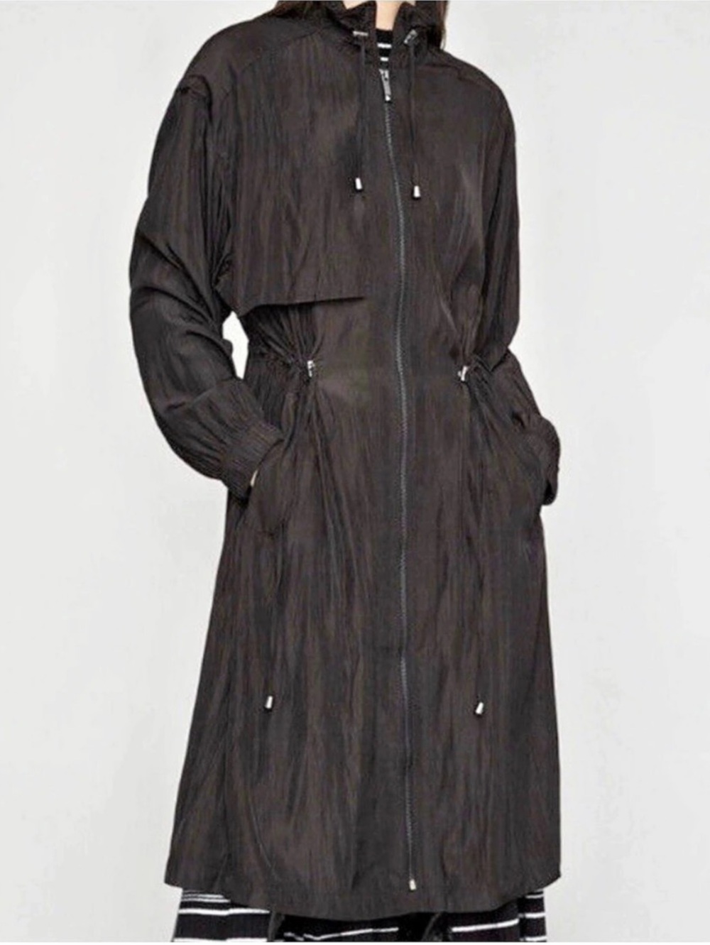 BCBGMAXAZRIA Quinn Brown Trench Coat Size Large Like New